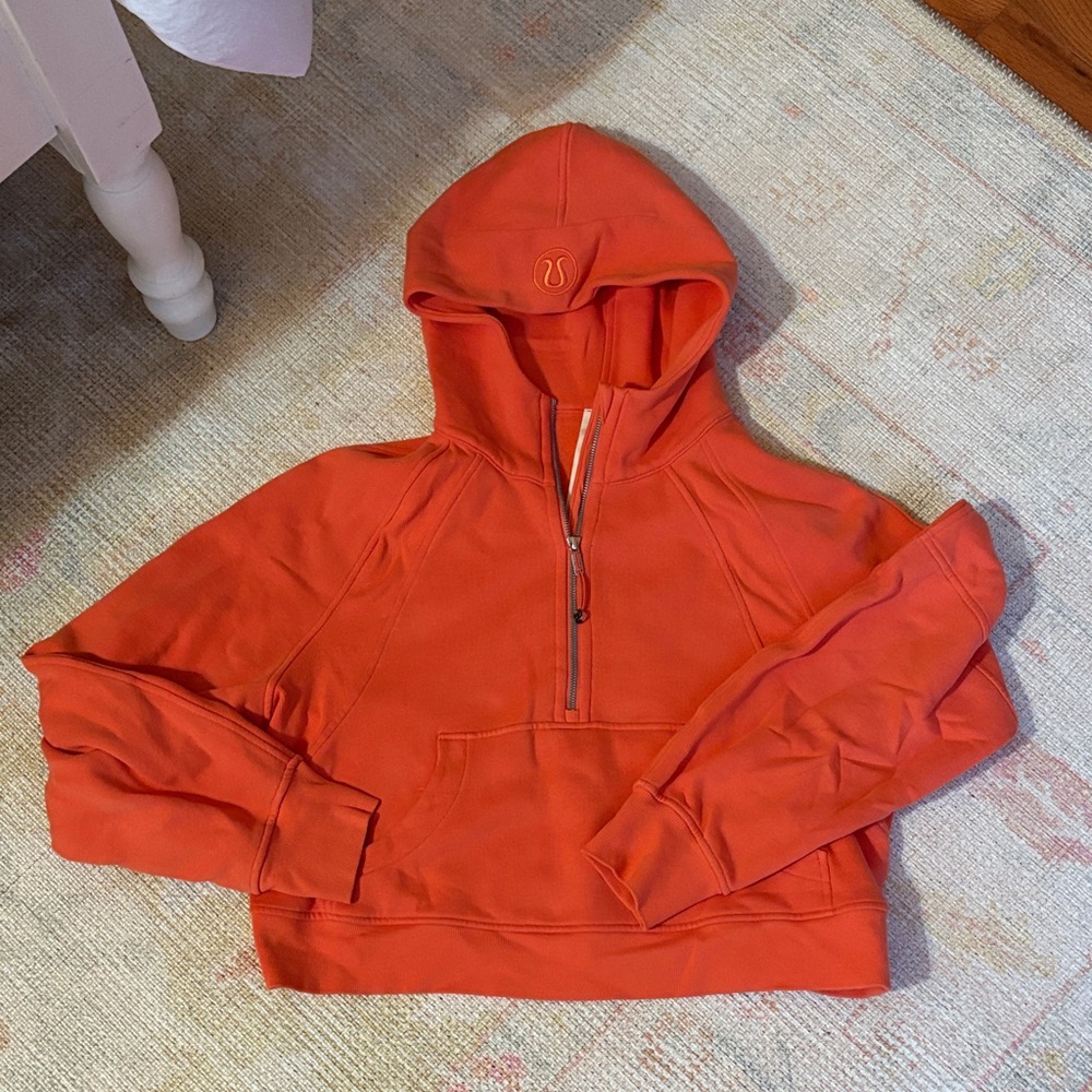 Orange Half-Zip Lululemon Scuba